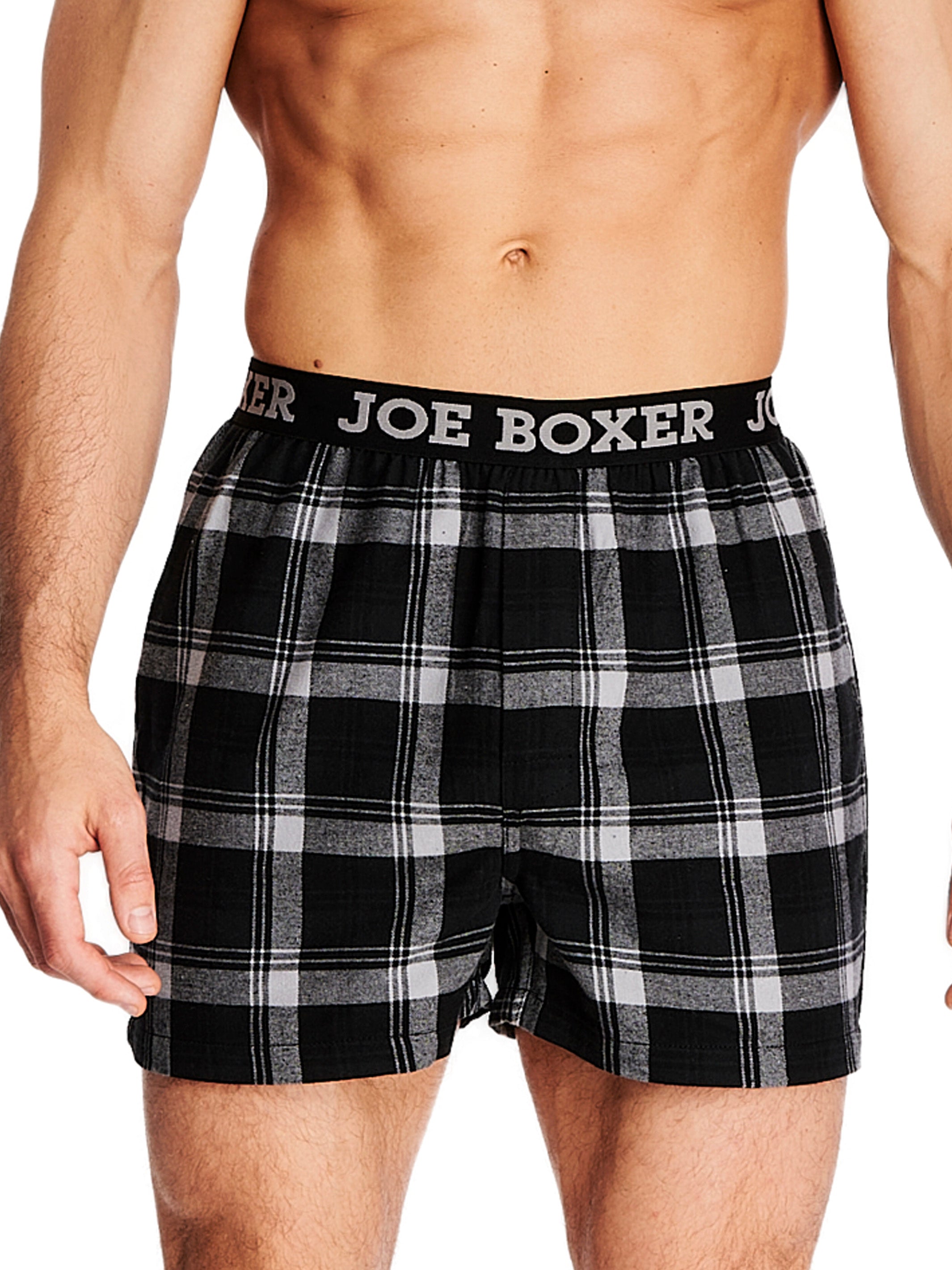 Flannel Pull-On Boxer Shorts