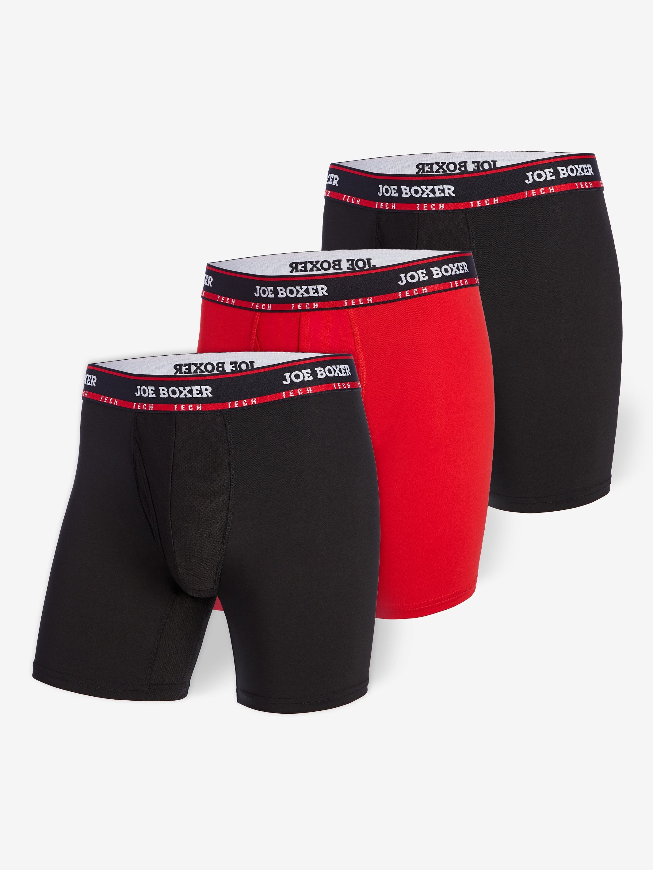 Mens Quick-Dry Sports Underwear Boxer Briefs Stretch Solid Boxer Brief  Underwear