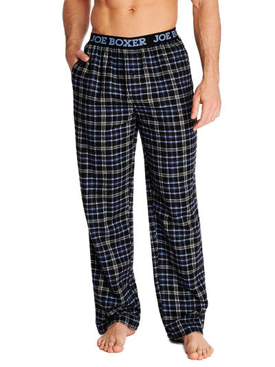 Blueangle Men Black Red Plaid Pajama Pants - Comfortable Men's