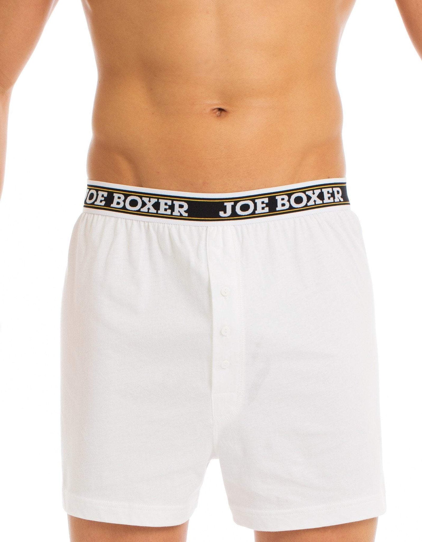 Men's White Traditional Fit Oxford Boxers