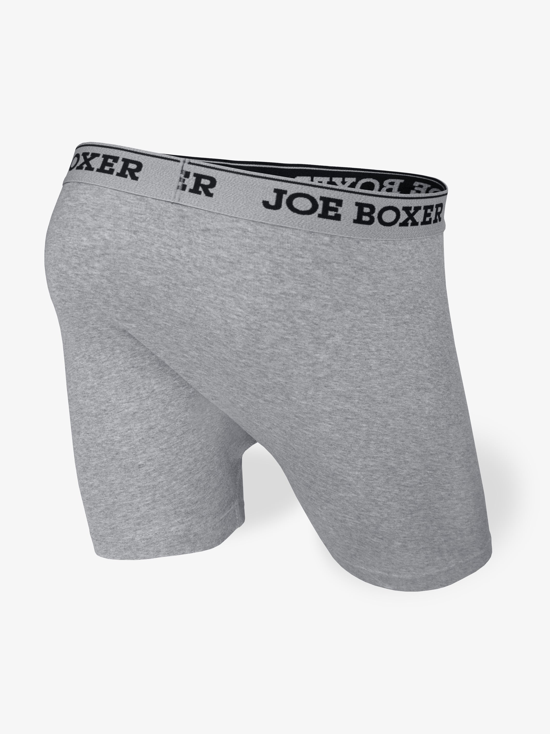 Joe Boxer Men's Cotton Grey Boxer Briefs XL, 4 units